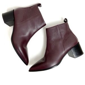 Everlane Boss Boot Heel, Bordeaux, Size 9